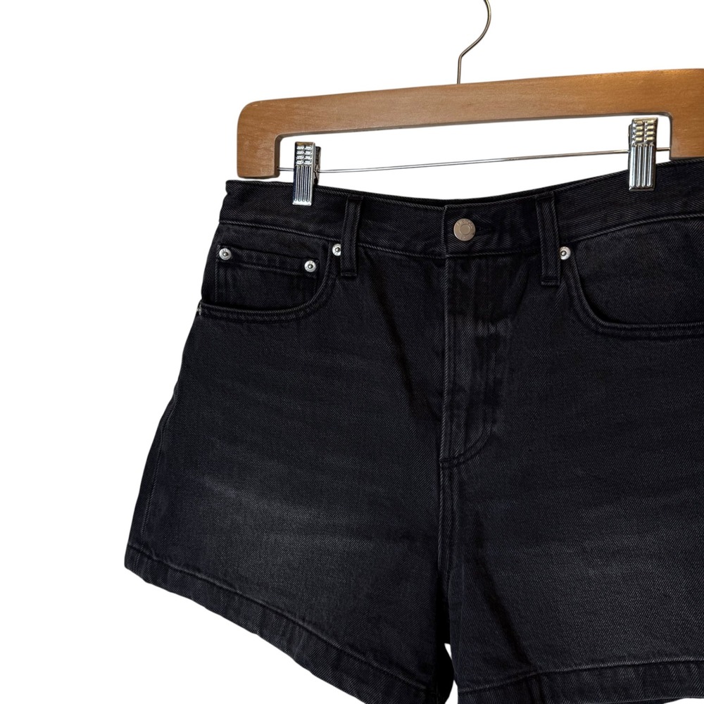 Pistola Saige High Rise Denim Shorts Glamour Black A-Line Revolve size 29 - Picture 3 of 6